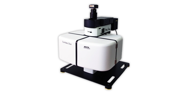 Компактный двух-лазерный микроскоп Confotec Duo