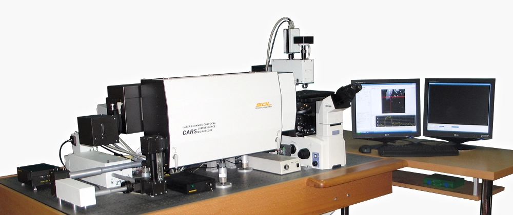 Microscope-spectrometer Confotec CARS