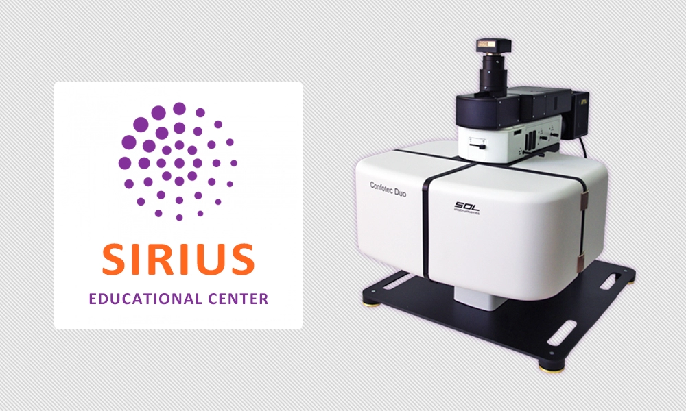 Presentation of the Confotec® Duo microscope at the Sirius Educational Center in Sochi