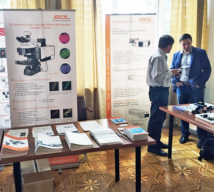 SOL instruments exhibition stand at the XXV Congress of the Spectroscopy